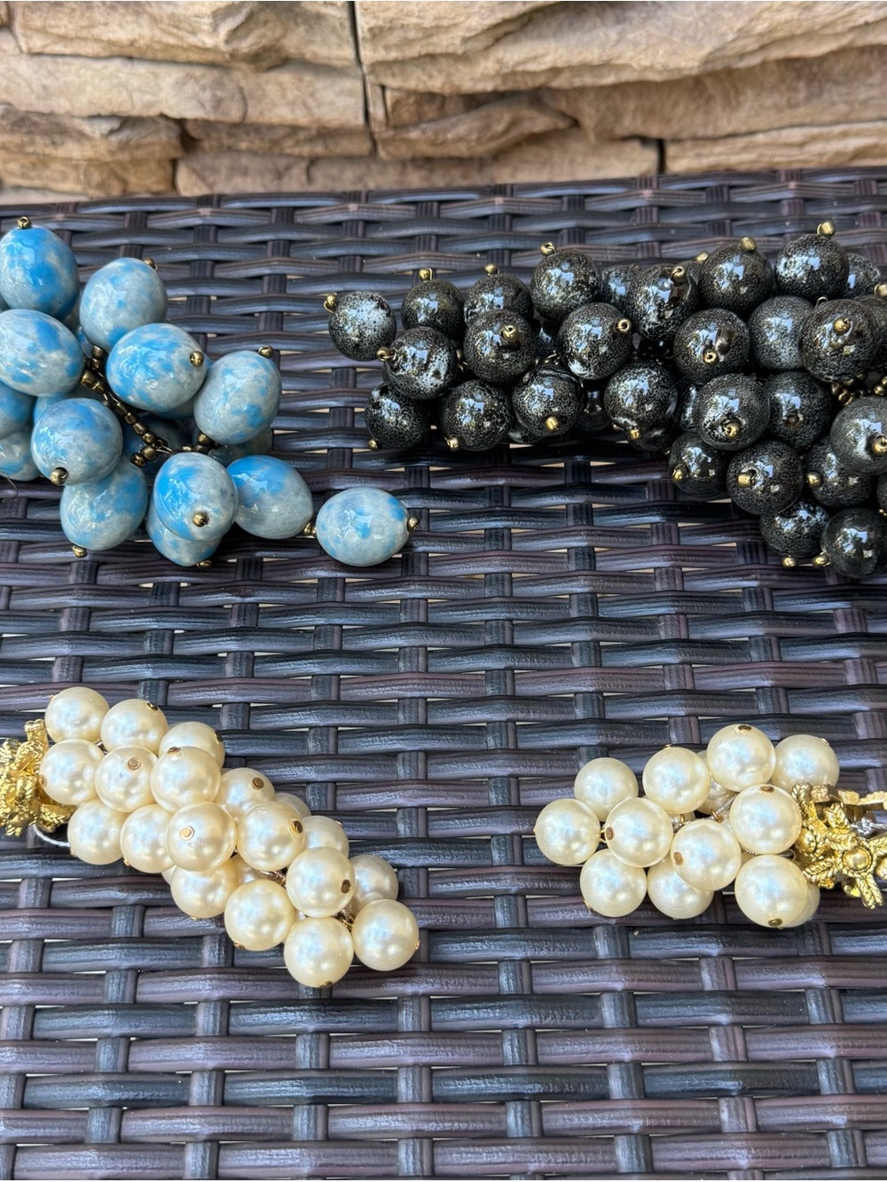 Decorative ceramic beaded shapes